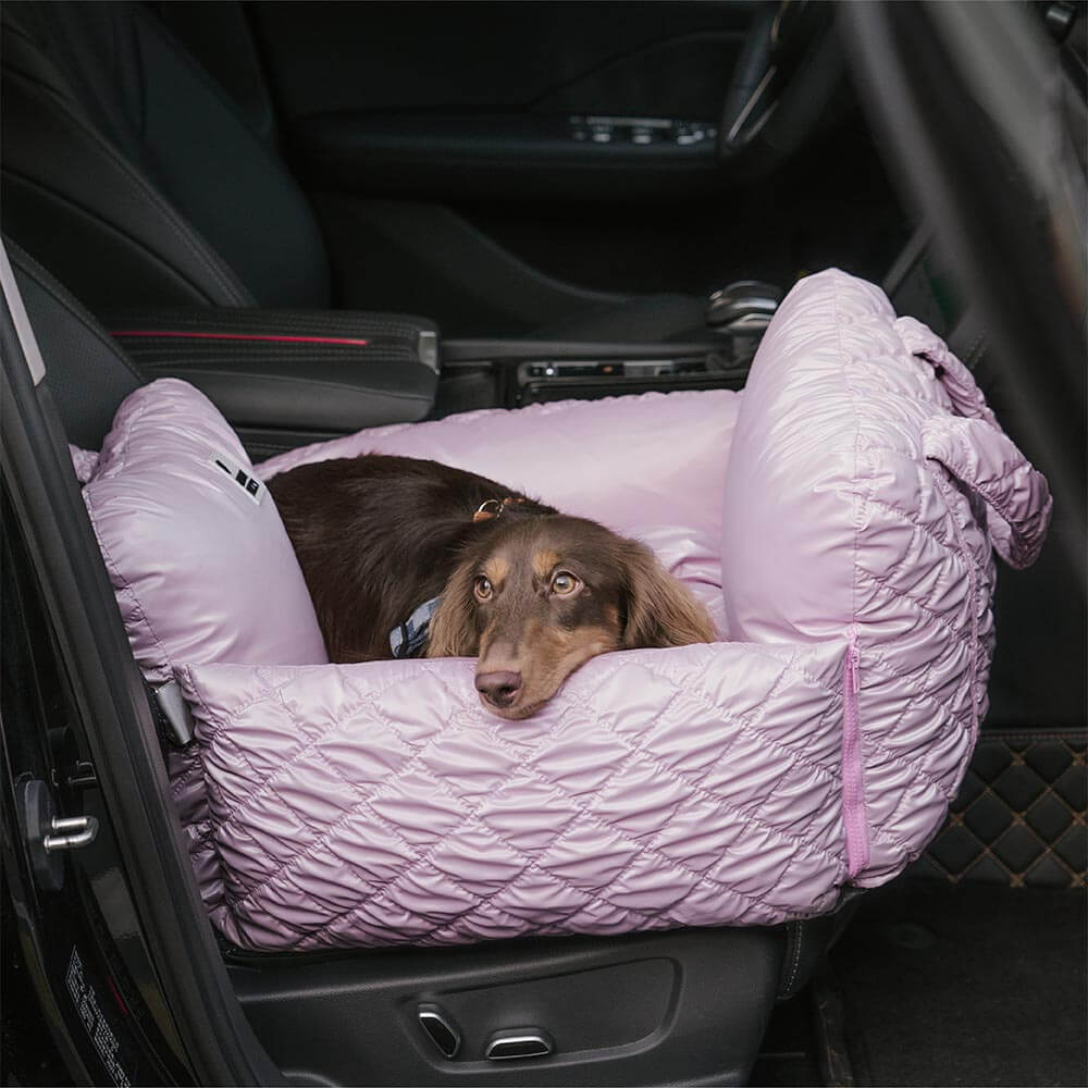 Cloud Luxury Quilted Dog Car Seat Booster Bed - Image 12