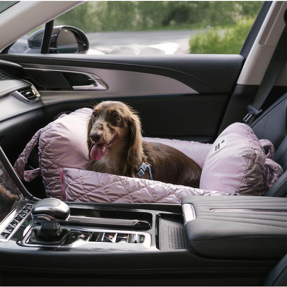 Cloud Luxury Quilted Dog Car Seat Booster Bed - Image 13