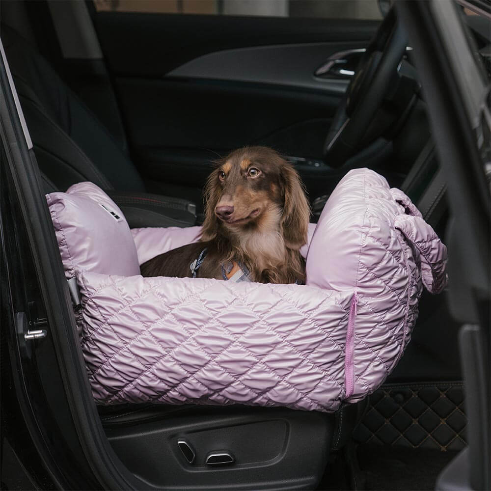 Cloud Luxury Quilted Dog Car Seat Booster Bed - Image 14