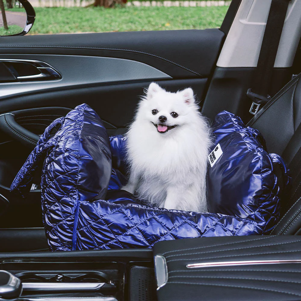Cloud Luxury Quilted Dog Car Seat Booster Bed - Image 2