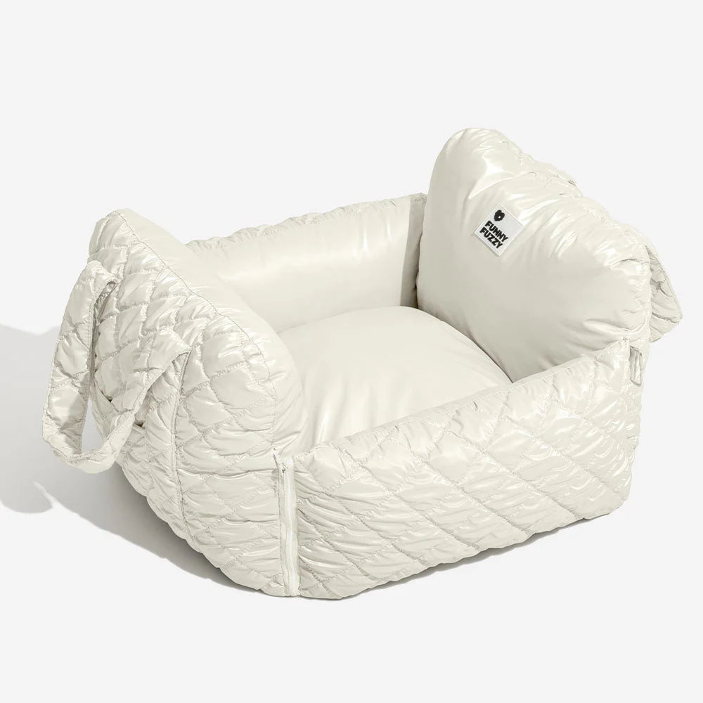 Cloud Luxury Quilted Dog Car Seat Booster Bed - Image 21