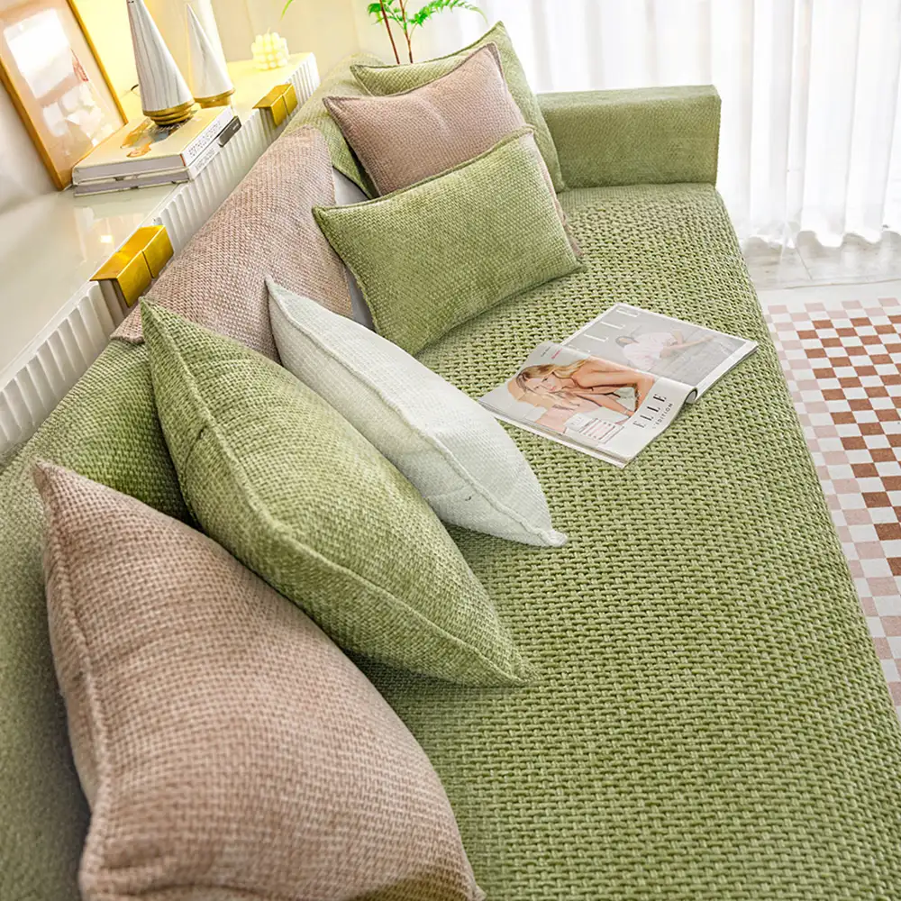 Cloud Woven Velvet Thick Scratch-Resistant Non-Slip Couch Cover - Image 4