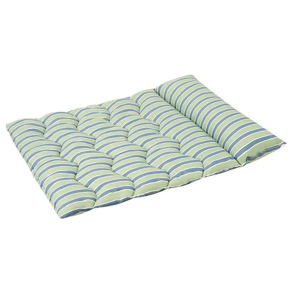 Color-Blocked Striped Breathable Double-Sided Soft Pet Mat - Image 11