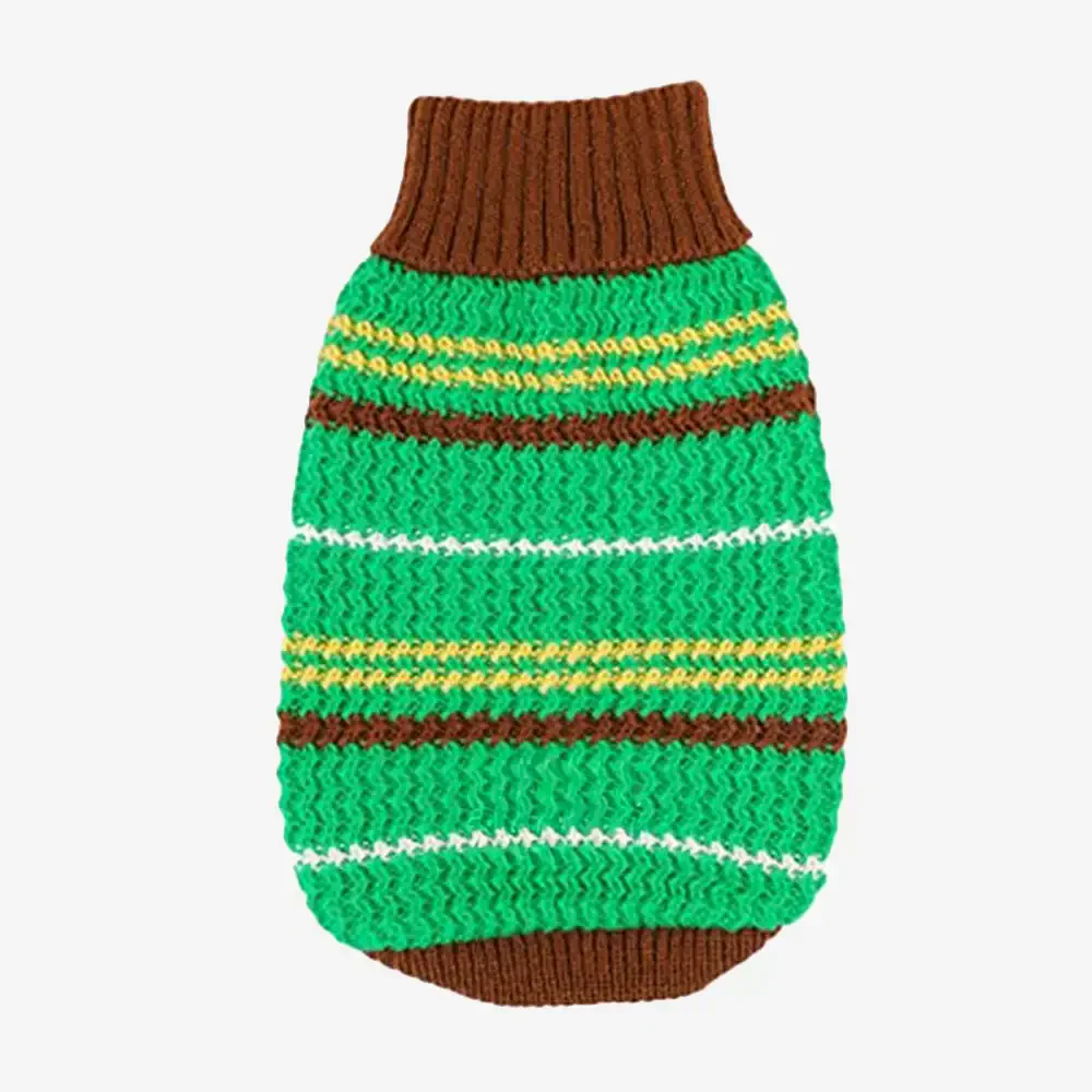 Color Blocked Striped Dachshund Dog Jumper - Image 15