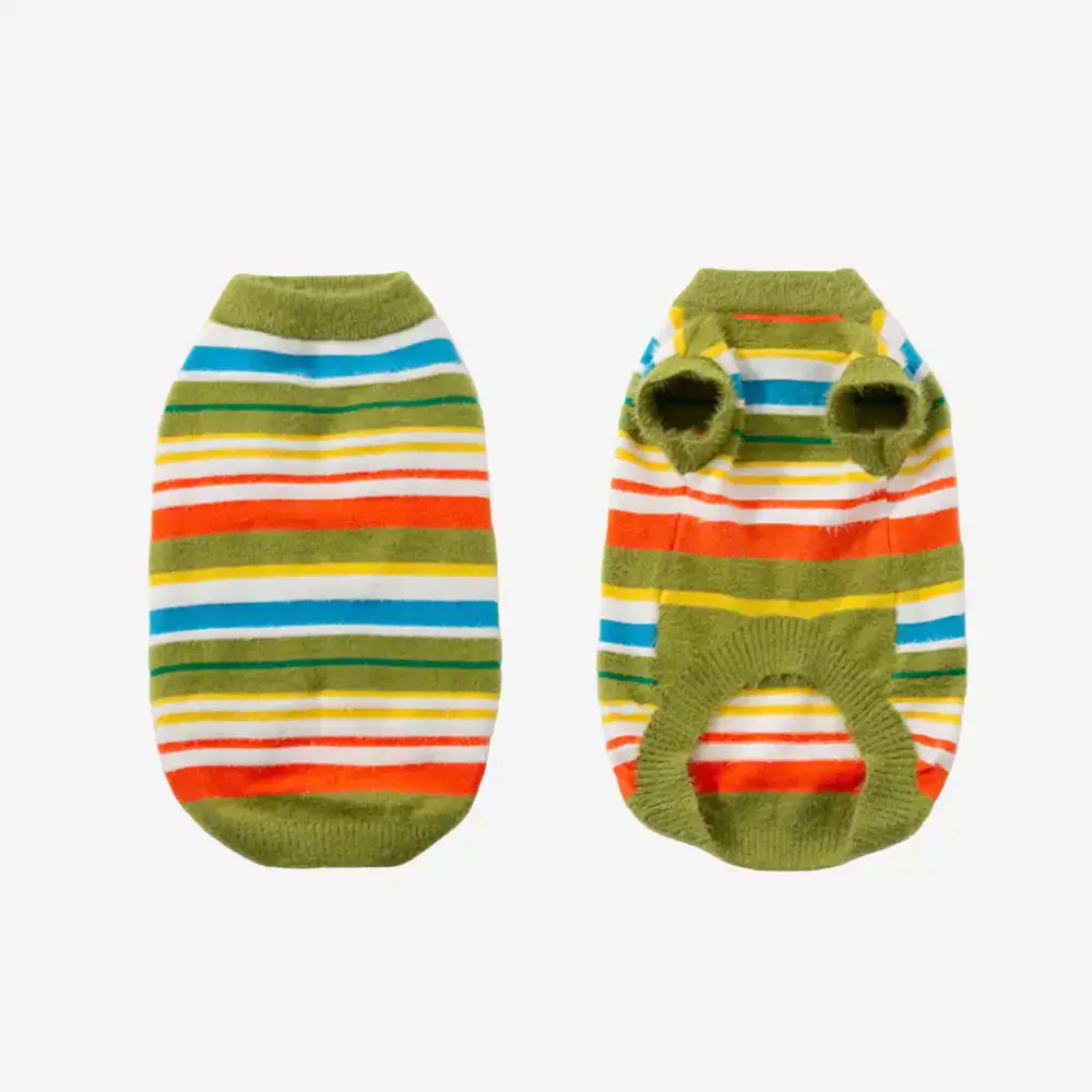 Color Blocked Striped Dog Jumper-Suitable For Large Dogs - Image 7