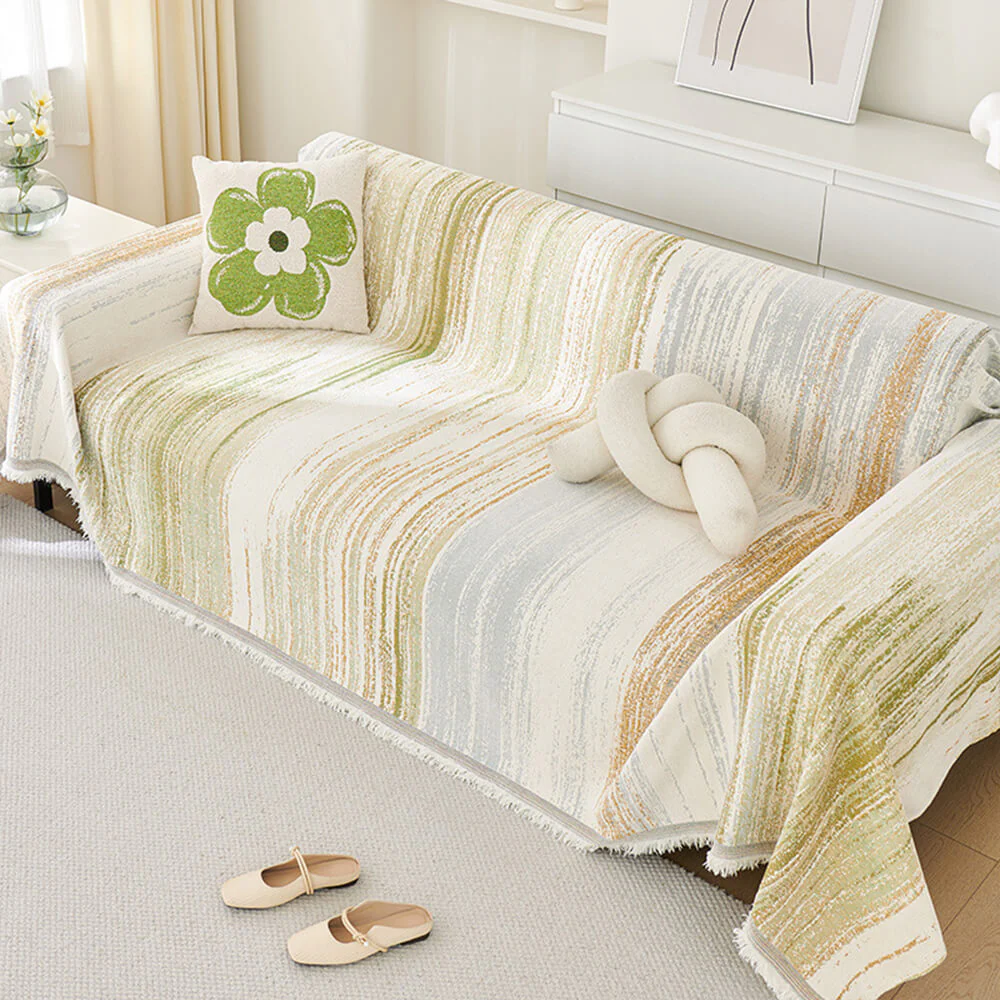 Colorful Rainbow Gradient Full Sofa Drape Throw Couch Cover - Image 5