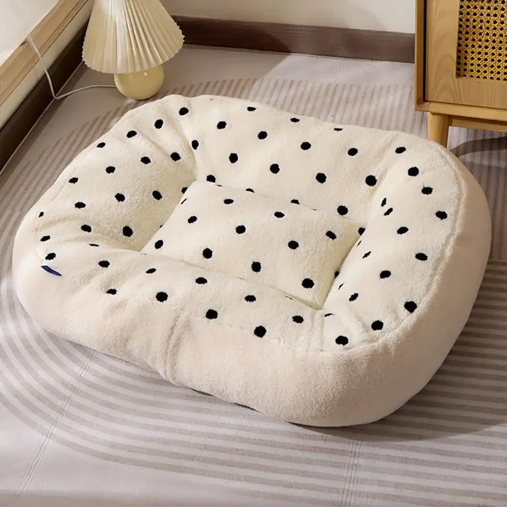 Cookie Plush Winter Warm Cozy Deep Sleep Dog Bed - Image 11