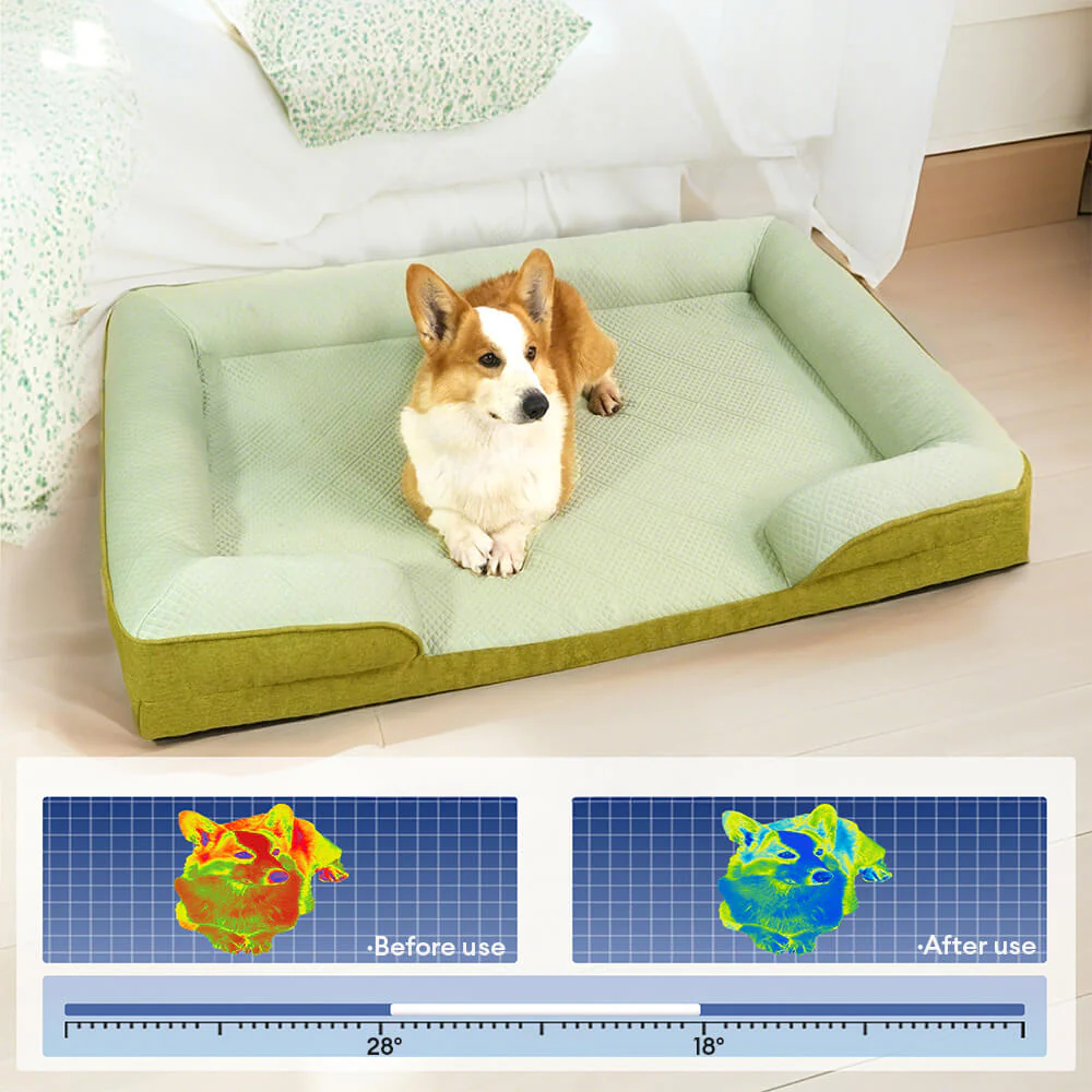 Cooling Orthopaedic Washable Large Dog Sofa Bed - Image 2