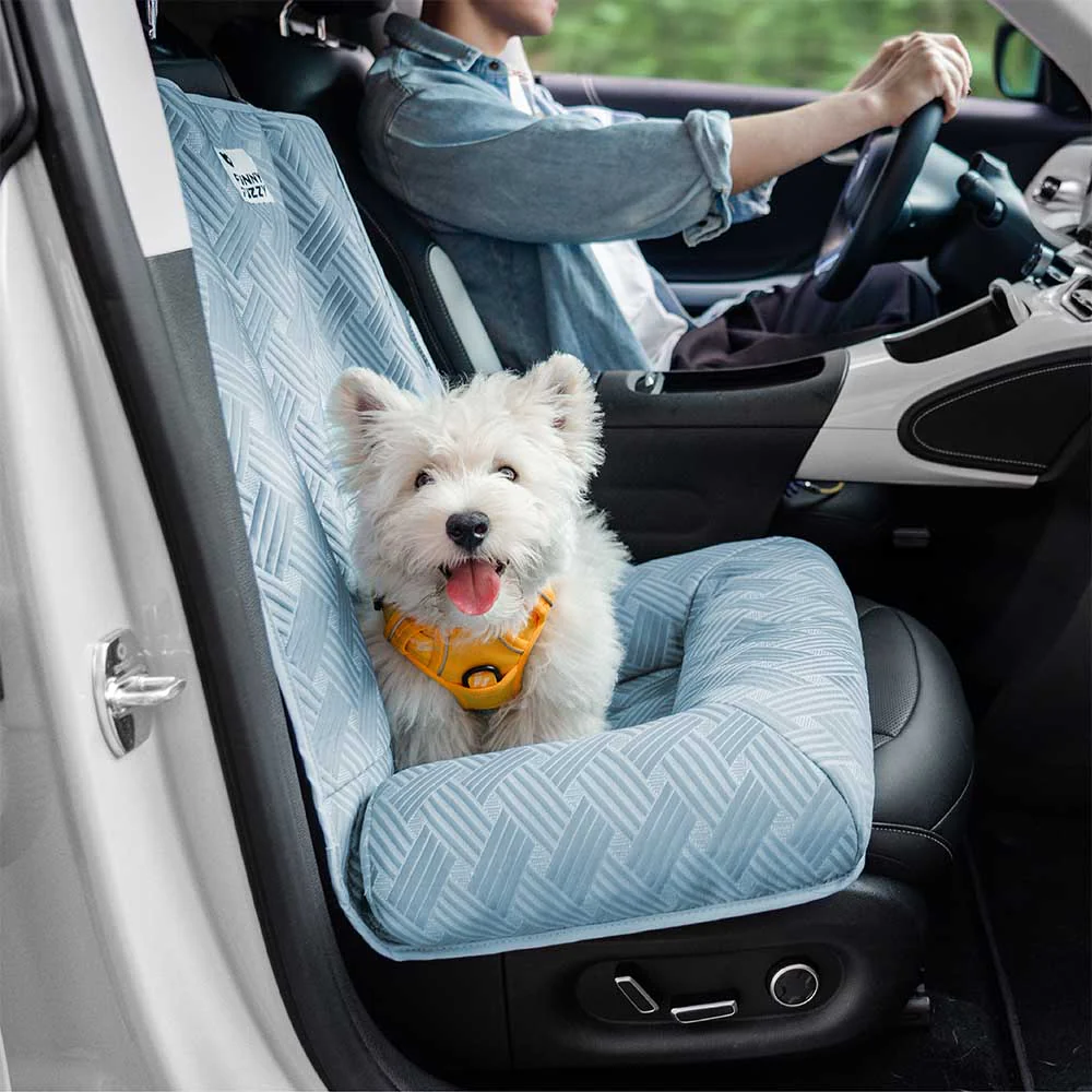 Cooling Travel Bolster Safety Back Seat Large Dog Car Seat Bed - Chill Rover - Image 16