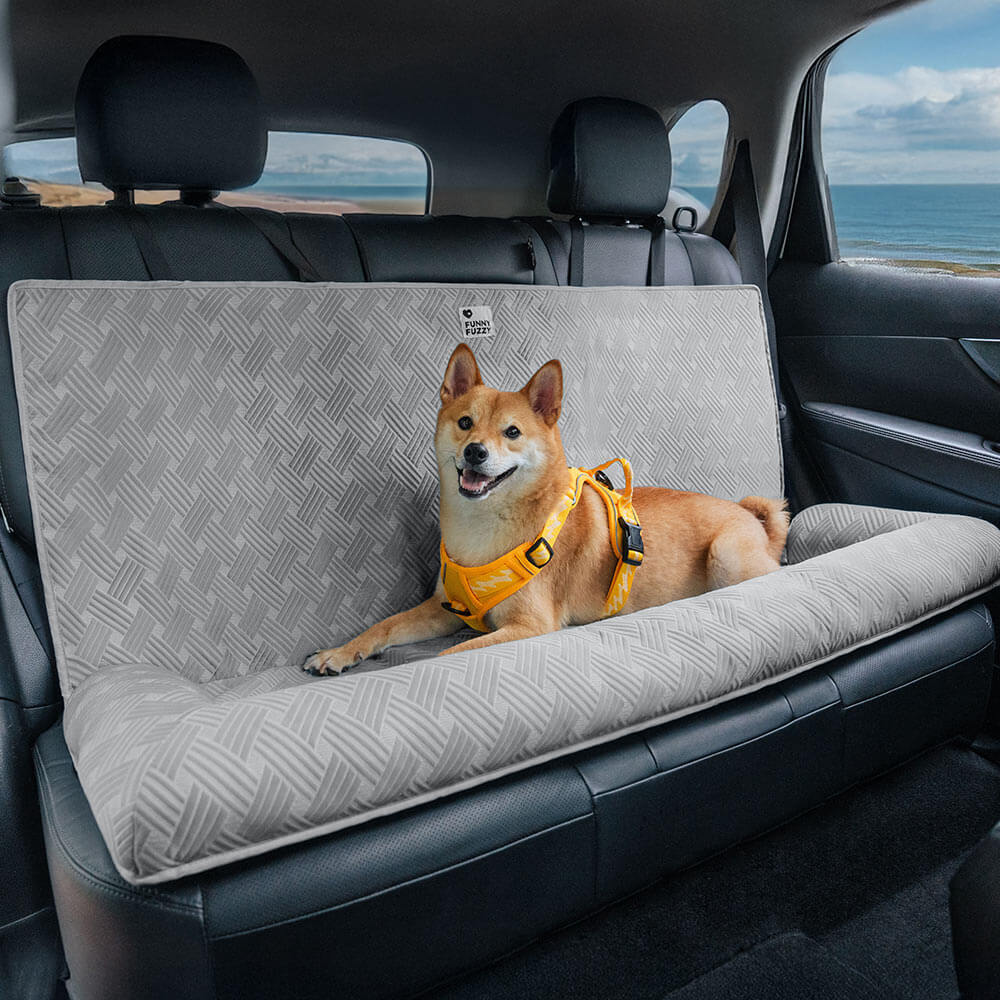 Cooling Travel Bolster Safety Back Seat Large Dog Car Seat Bed - Chill Rover - Image 18