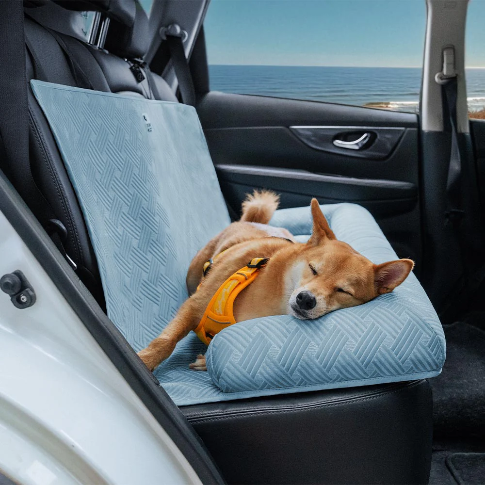 Cooling Travel Bolster Safety Back Seat Large Dog Car Seat Bed - Chill Rover - Image 2