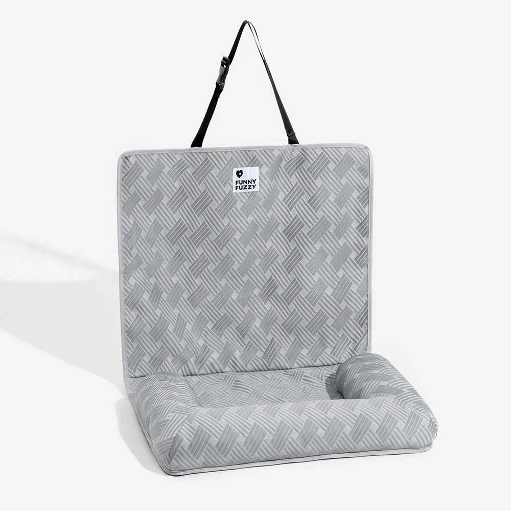 Cooling Travel Bolster Safety Back Seat Large Dog Car Seat Bed - Chill Rover - Image 21