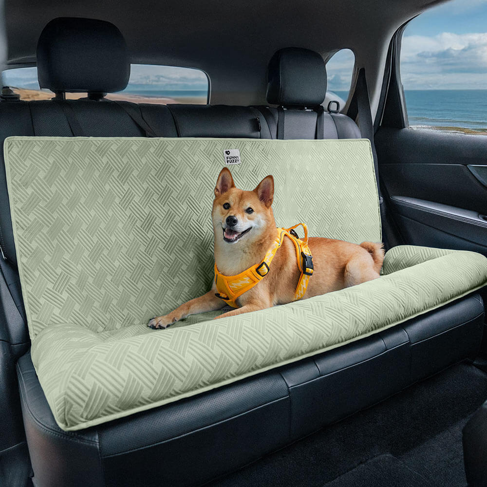 Cooling Travel Bolster Safety Back Seat Large Dog Car Seat Bed - Chill Rover - Image 22