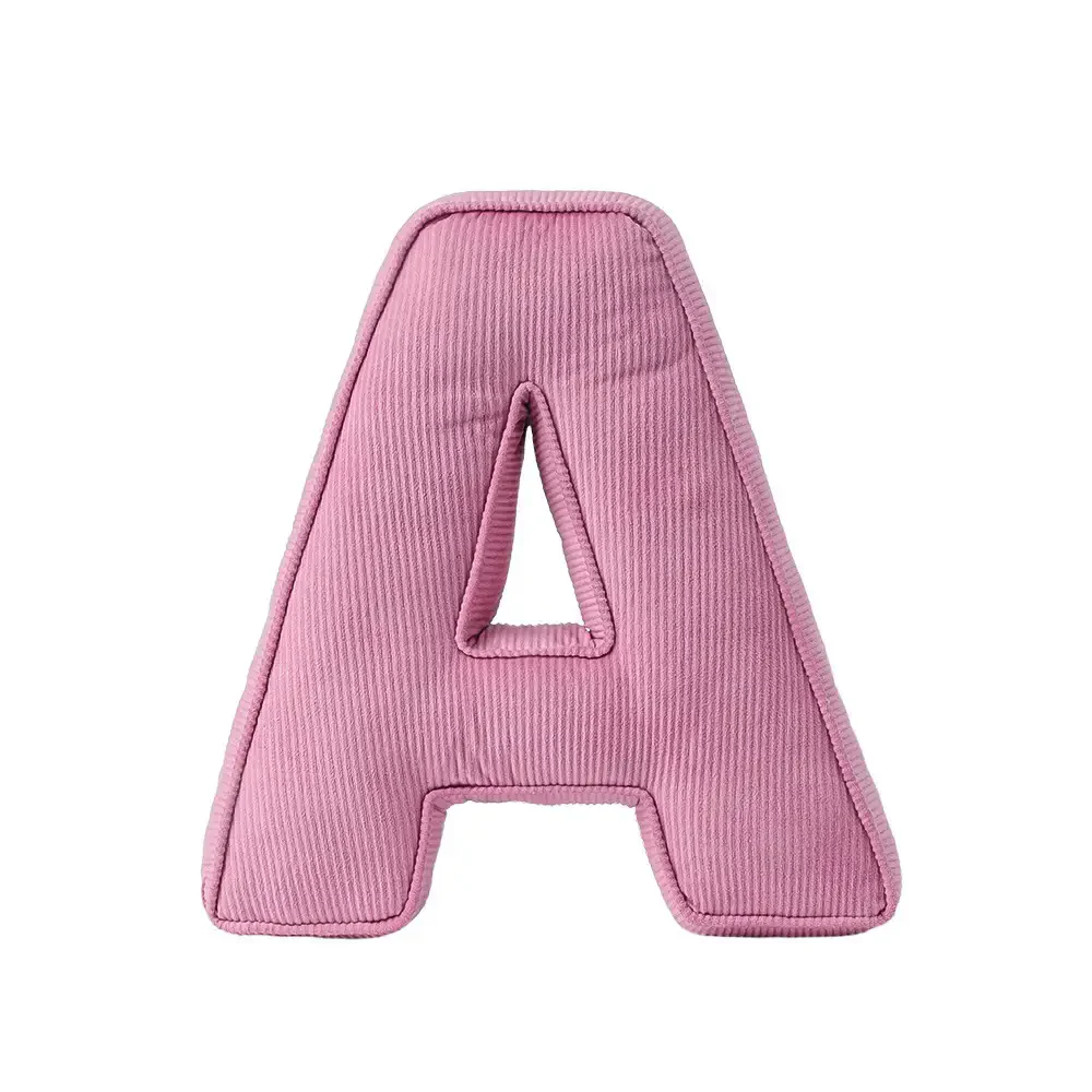 Corduroy Soft Hugging Letter Sofa Pillow - Image 6