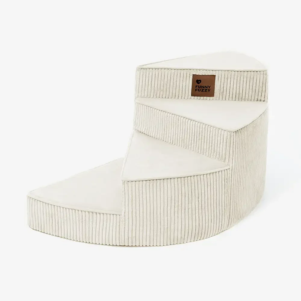 Cozy Corduroy Joint-Friendly Removable Spiral Pet Stairs - CreamyStep - Image 18