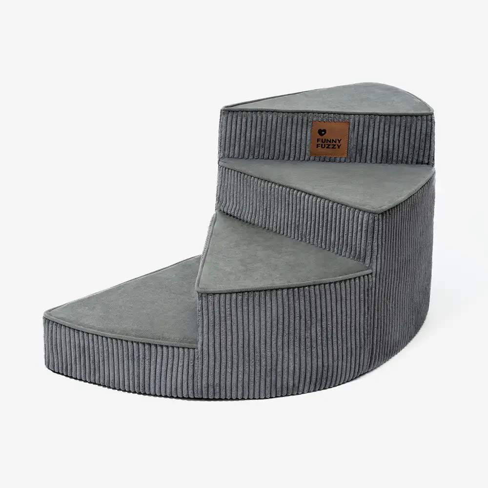 Cozy Corduroy Joint-Friendly Removable Spiral Pet Stairs - CreamyStep - Image 24