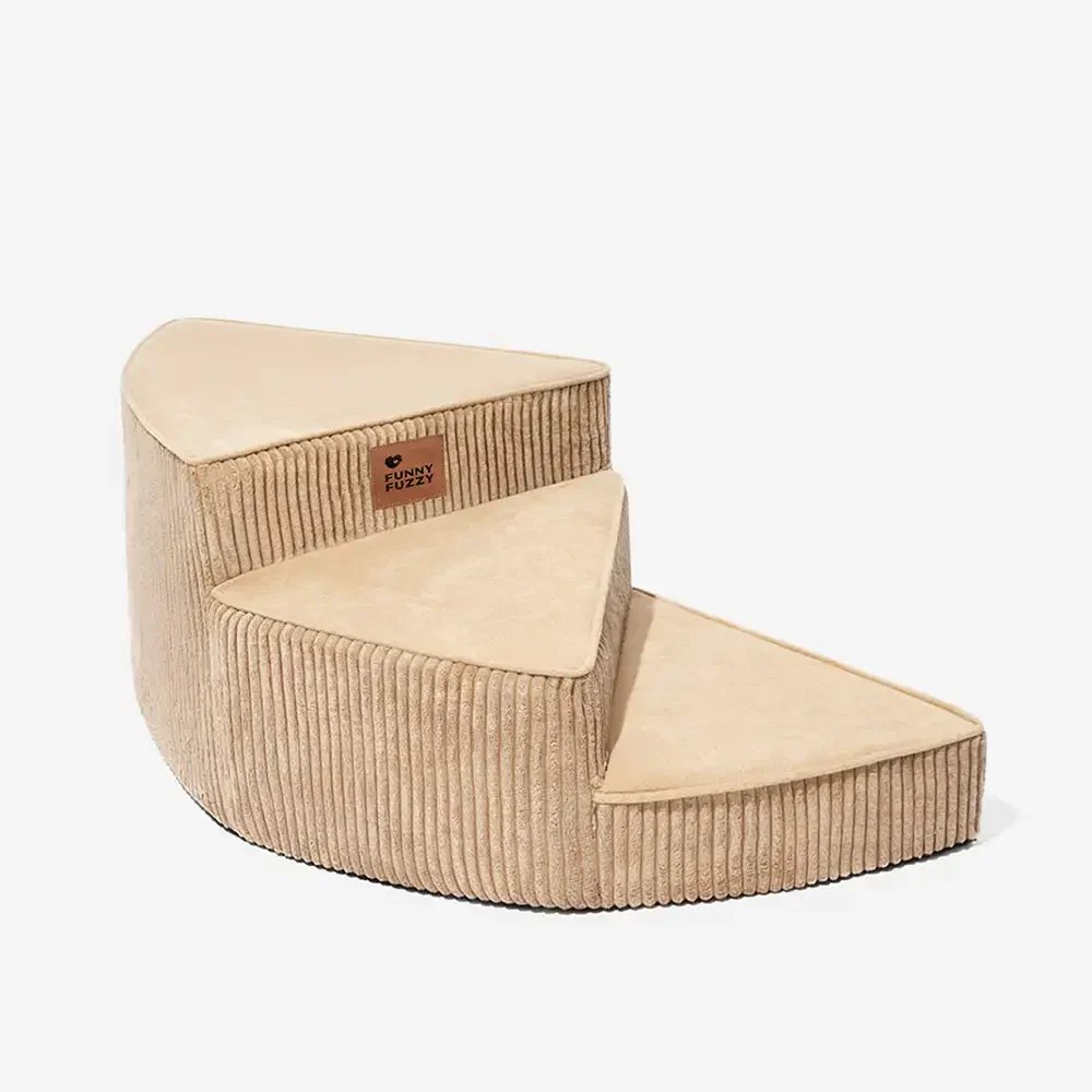 Cozy Corduroy Joint-Friendly Removable Spiral Pet Stairs - CreamyStep - Image 27