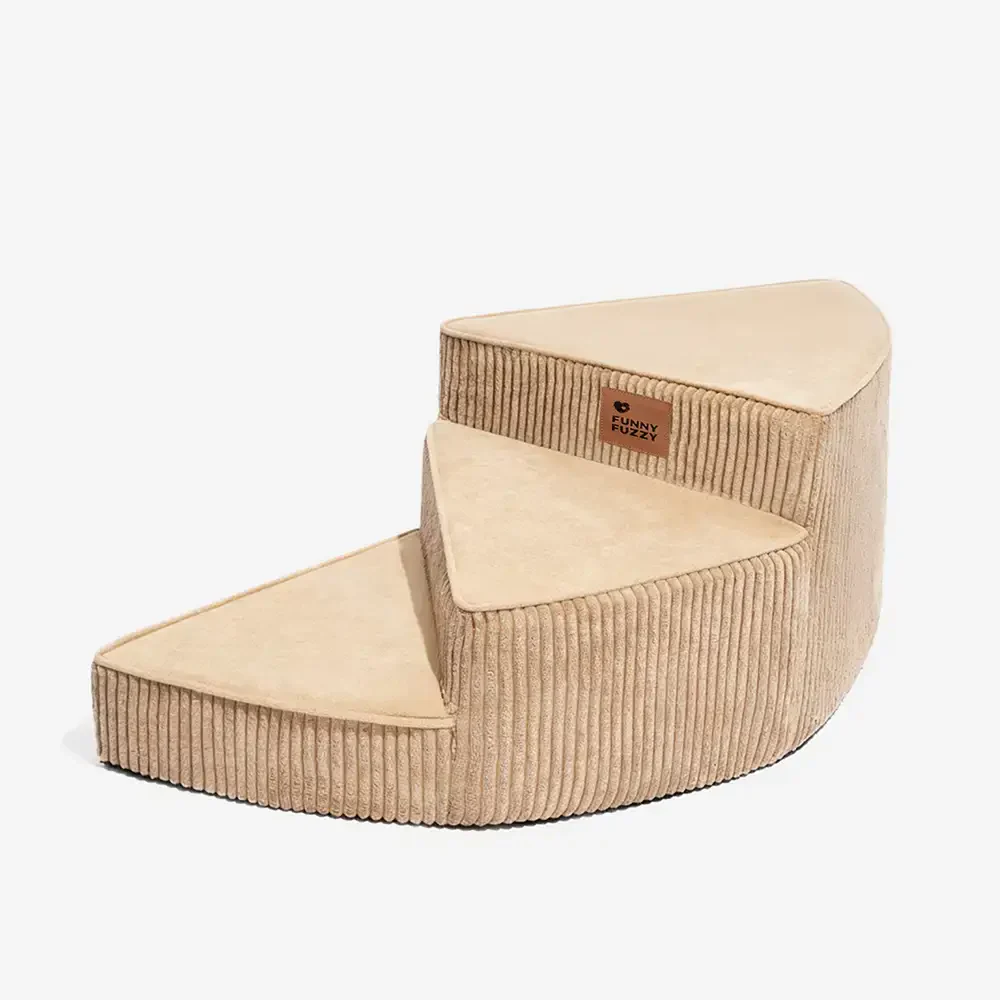 Cozy Corduroy Joint-Friendly Removable Spiral Pet Stairs - CreamyStep - Image 28