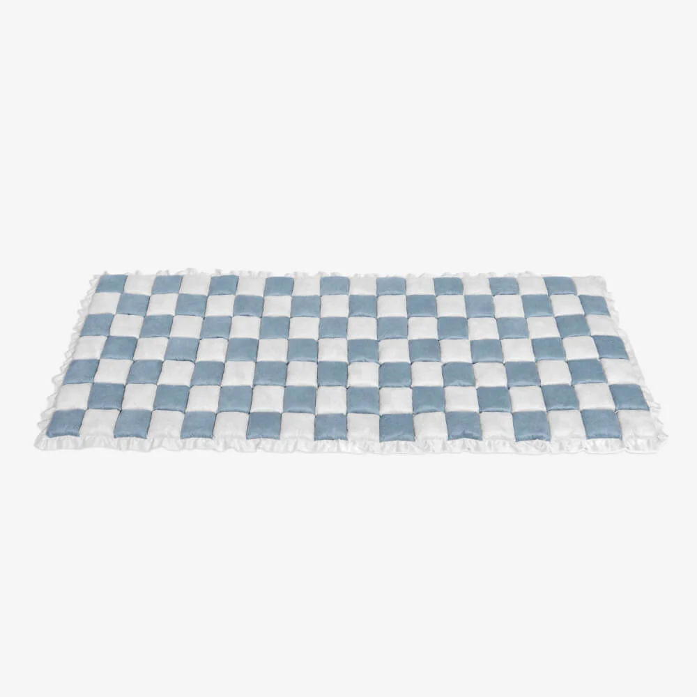 Cream-coloured Large Plaid Square Pet Carpet Bed Couch Cover - Image 25