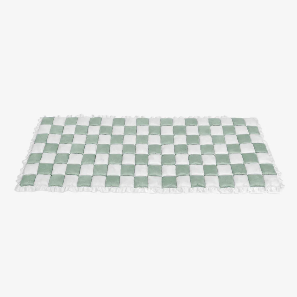 Cream-coloured Large Plaid Square Pet Carpet Bed Couch Cover - Image 28