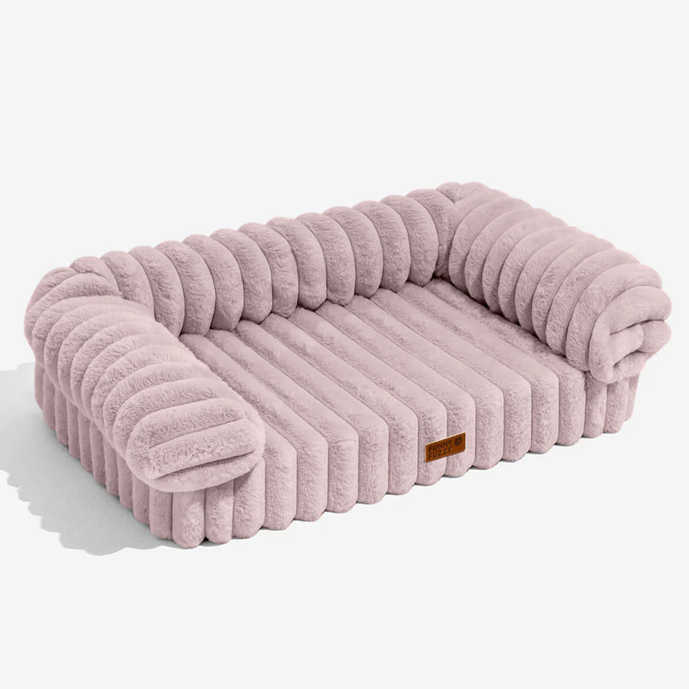 Cream Fluffy Comfort Orthopaedic Dog and Cat Sofa Bed - Image 11
