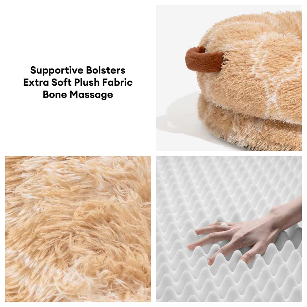 Creamy Plush Super Large Donut Human Dog Bed - Cuddle Cradle - Image 11