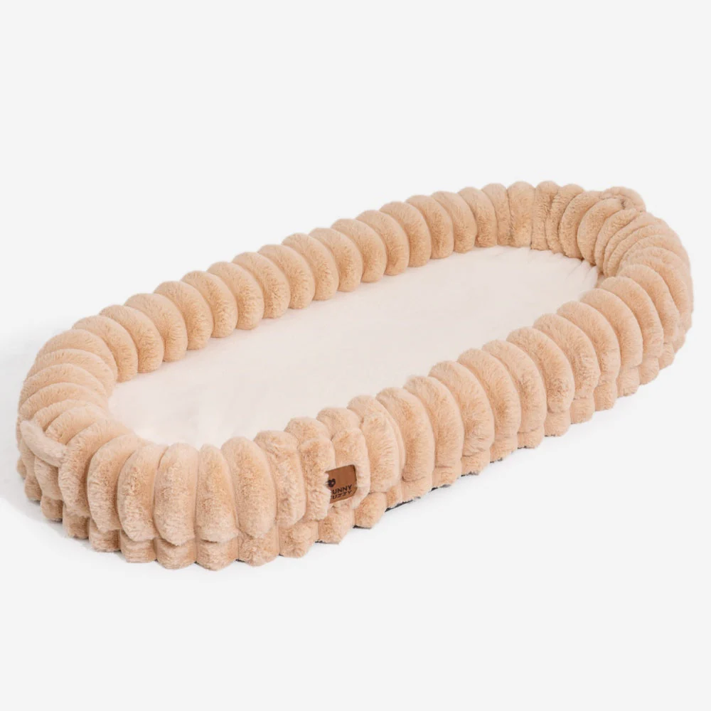 Creamy Plush Super Large Donut Human Dog Bed - Cuddle Cradle - Image 13