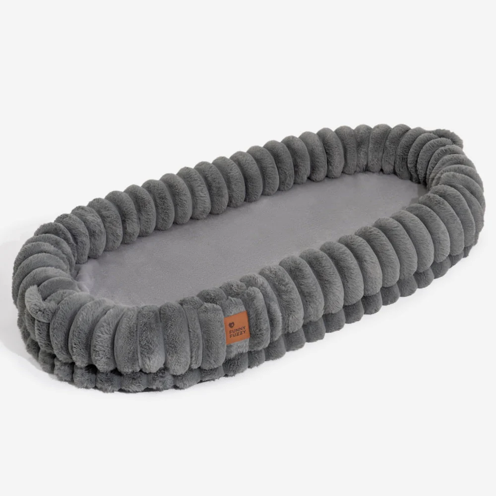 Creamy Plush Super Large Donut Human Dog Bed - Cuddle Cradle - Image 15