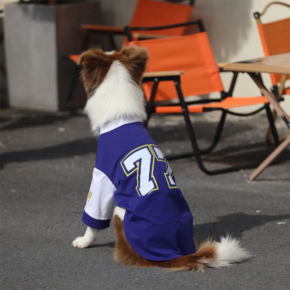 Crew Neck Breathable Washable All Breed Dog T-Shirt - Image 3