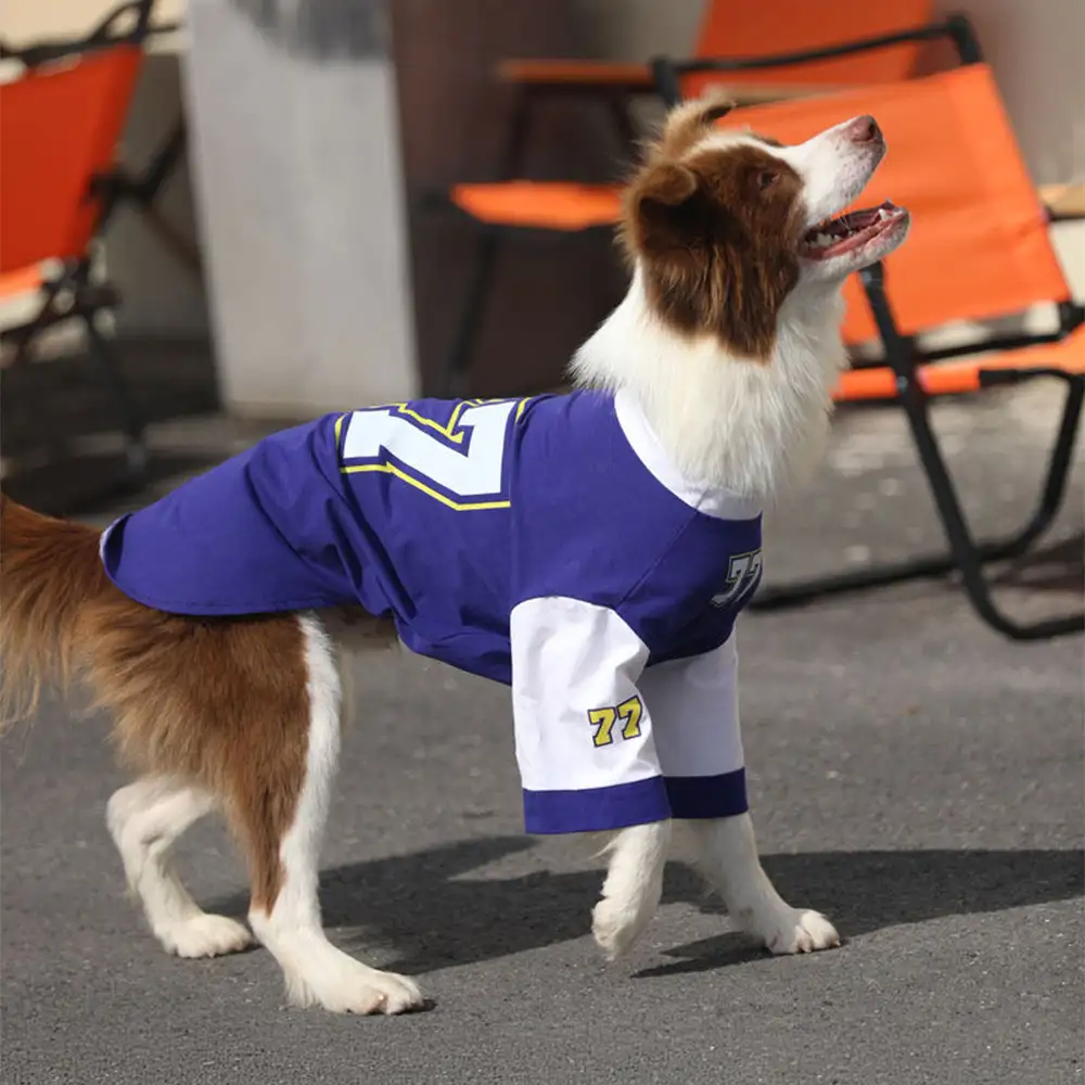 Crew Neck Breathable Washable All Breed Dog T-Shirt - Image 5