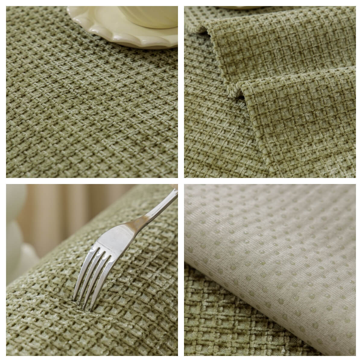 Delicate Waffle Chenille Fabric Furniture Protector Couch Cover - Image 6