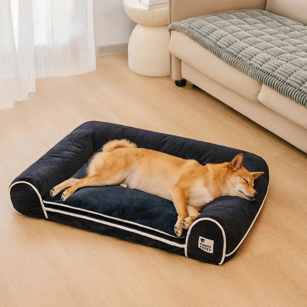 Deluxe Flannel Double-Layer Orthopaedic Dog Sofa Bed - Image 14