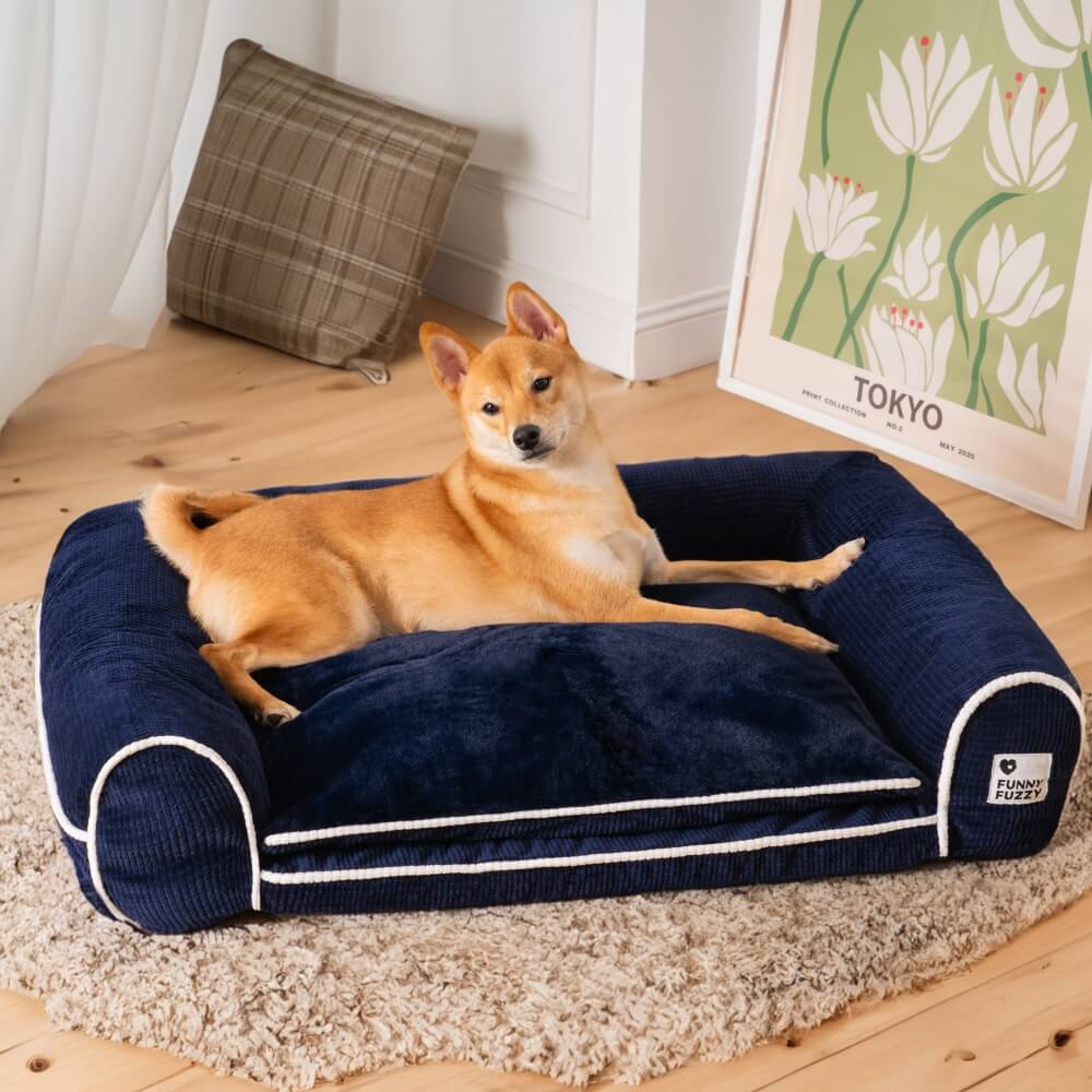 Deluxe Flannel Double-Layer Orthopaedic Dog Sofa Bed - Image 18