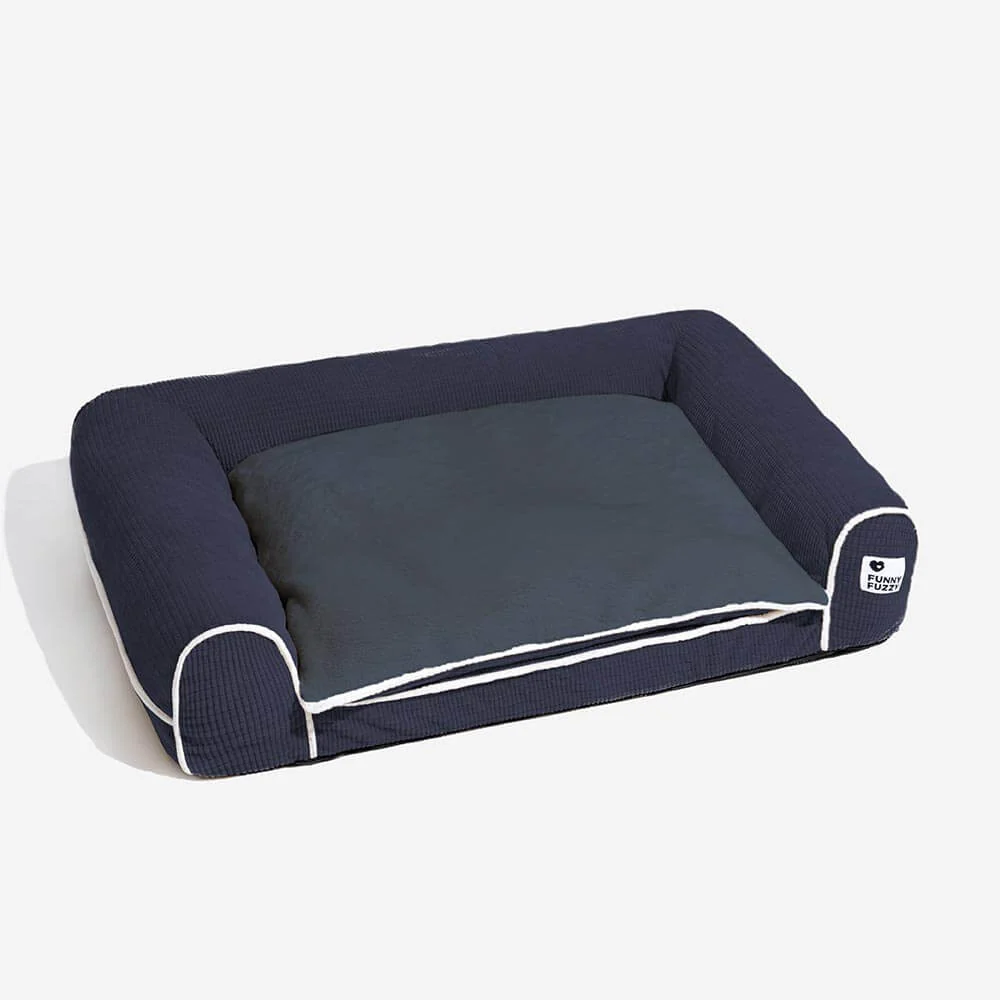 Deluxe Flannel Double-Layer Orthopaedic Dog Sofa Bed - Image 22