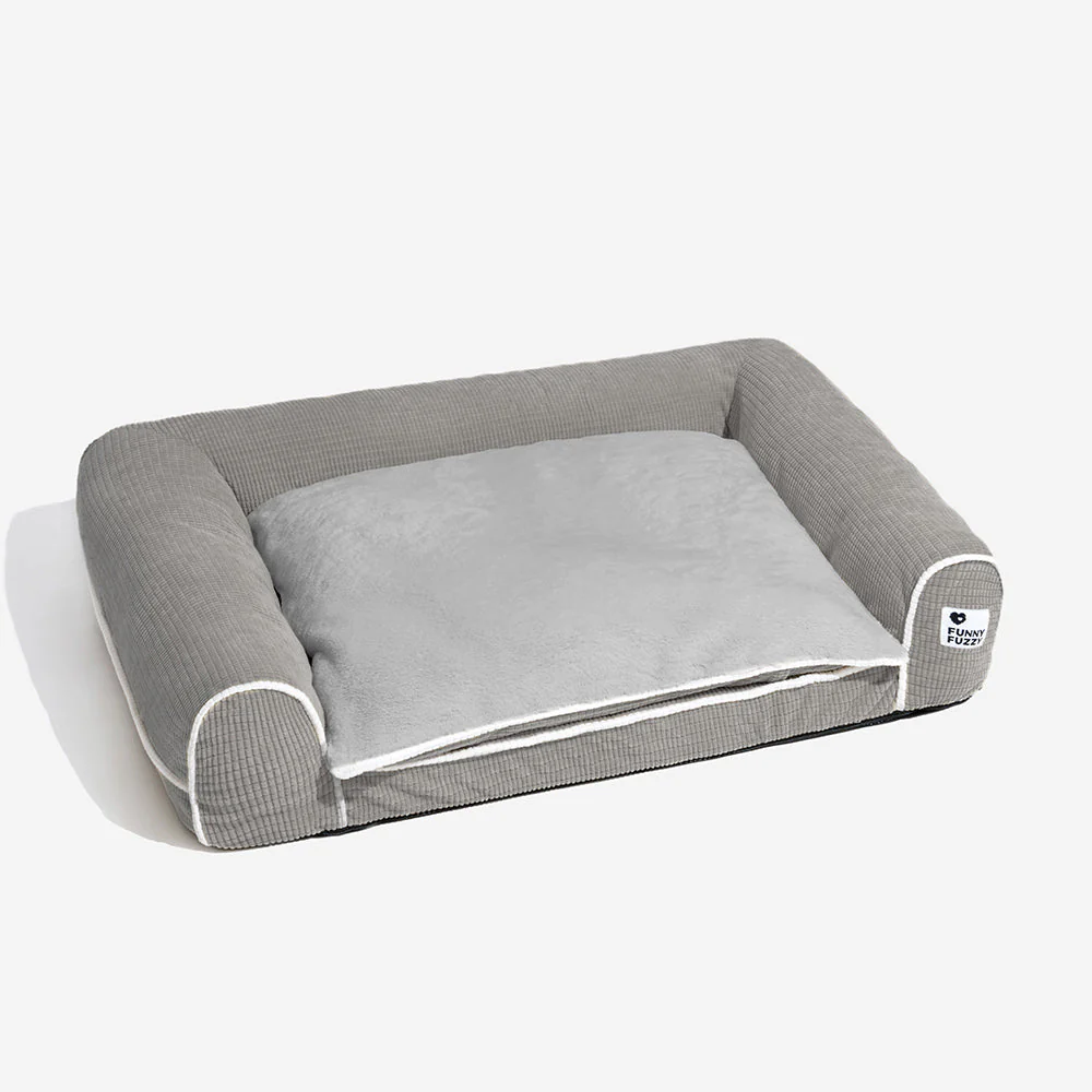 Deluxe Flannel Double-Layer Orthopaedic Dog Sofa Bed - Image 23