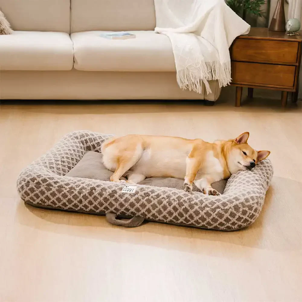 Diamond Plaid Dual-Sided Multi-Use Plush Pet Mat - ComfyEase - Image 13