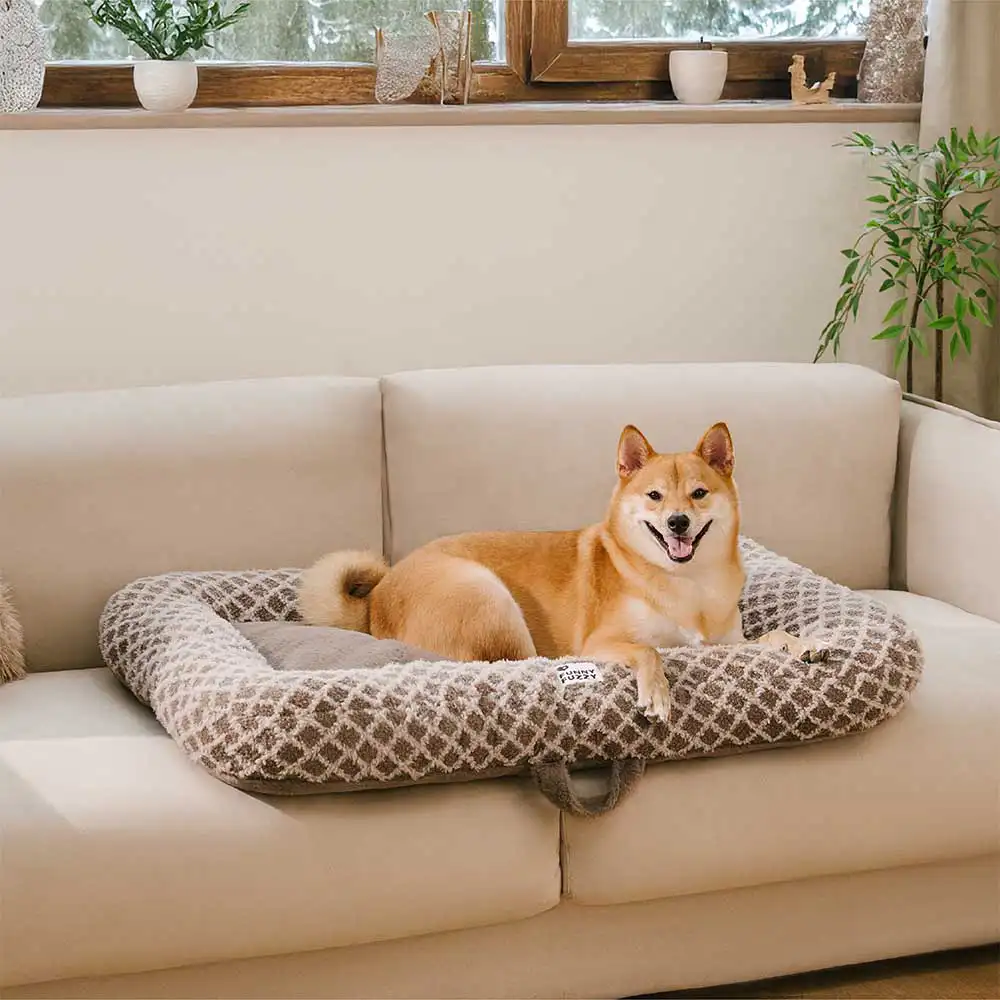 Diamond Plaid Dual-Sided Multi-Use Plush Pet Mat - ComfyEase - Image 14