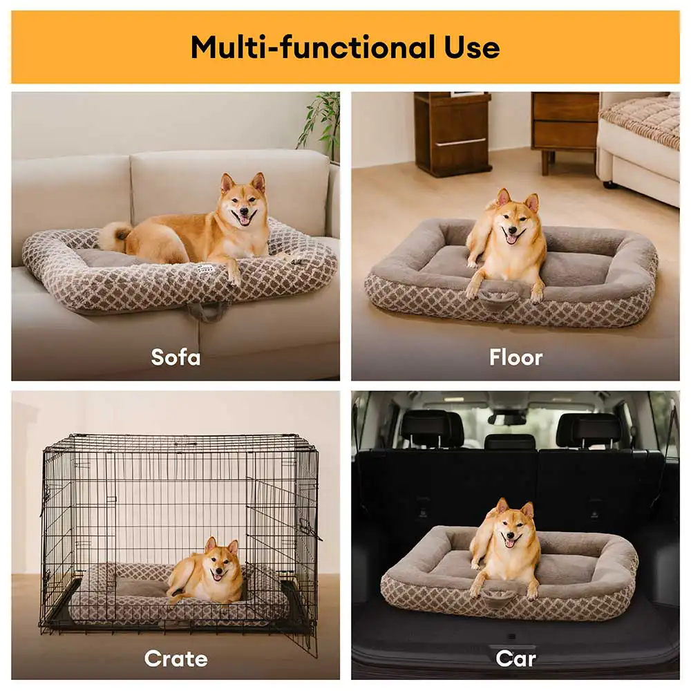 Diamond Plaid Dual-Sided Multi-Use Plush Pet Mat - ComfyEase - Image 4