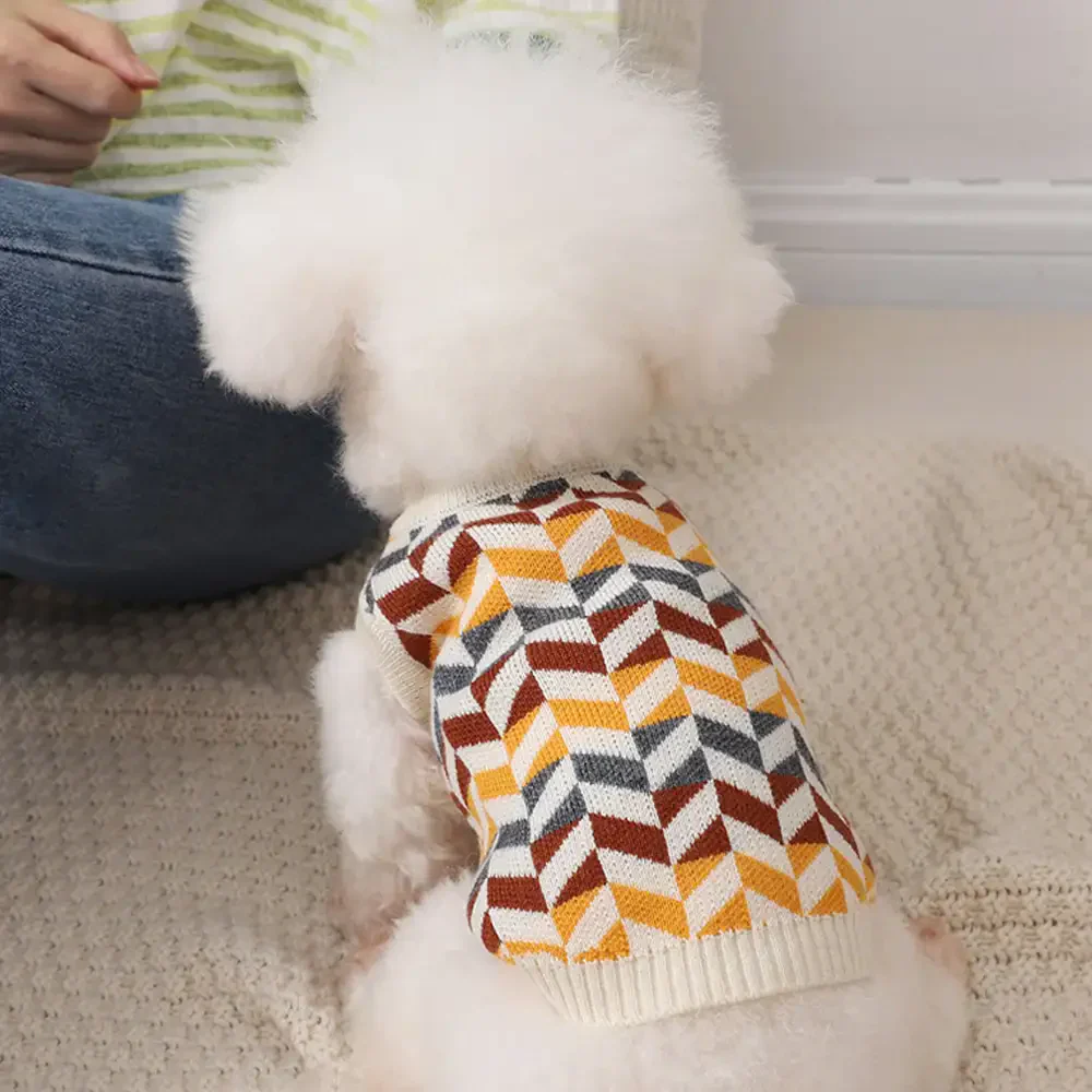 Diamond Striped Dachshund Dog Jumper - Image 10