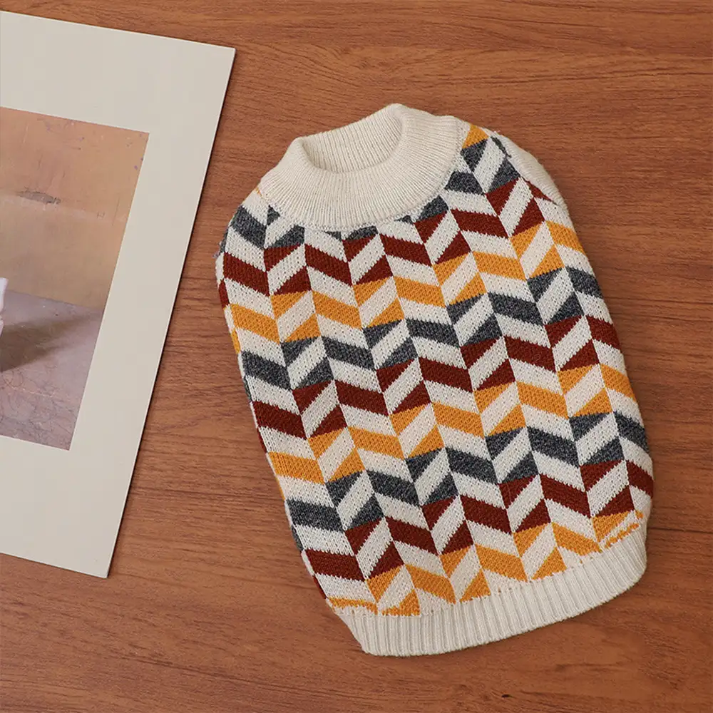 Diamond Striped Dachshund Dog Jumper - Image 8