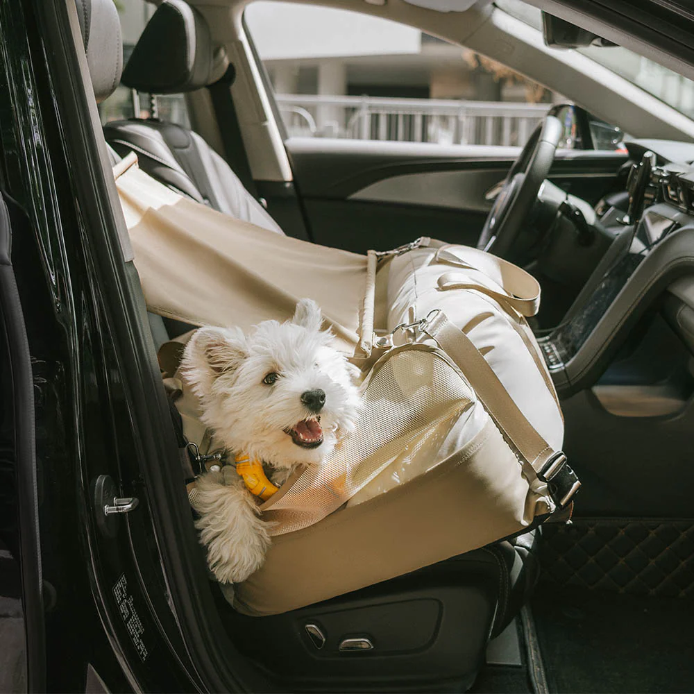 Dog Car Seat Sunshade - Pup Rover Waterproof Breathable Sun Safety Protection Dog Booster Car Seat - Image 16