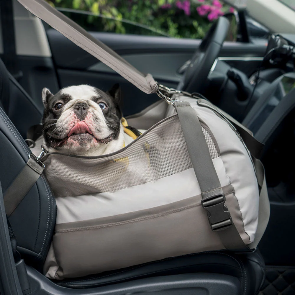 Dog Car Seat Sunshade - Pup Rover Waterproof Breathable Sun Safety Protection Dog Booster Car Seat - Image 3