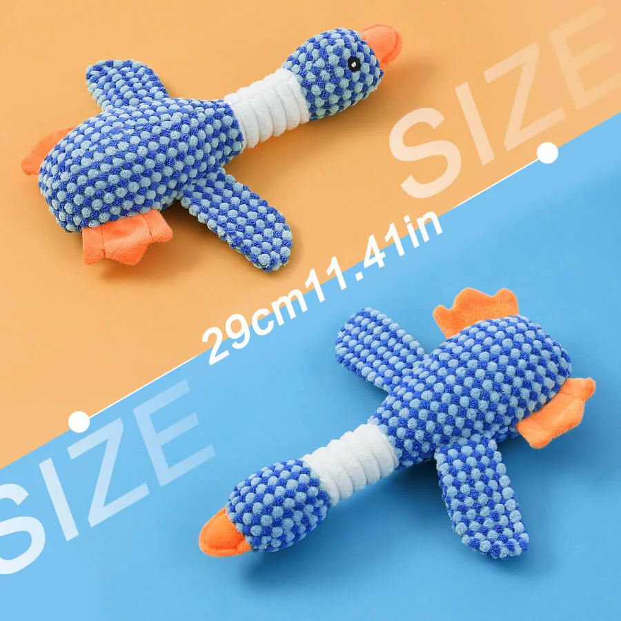 Dog Chew-Resistant Toy with Squeaker - Bird - Image 5