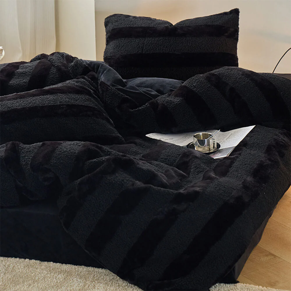 Dual-Sided Cosy Striped Bed Sheet Set - Image 5