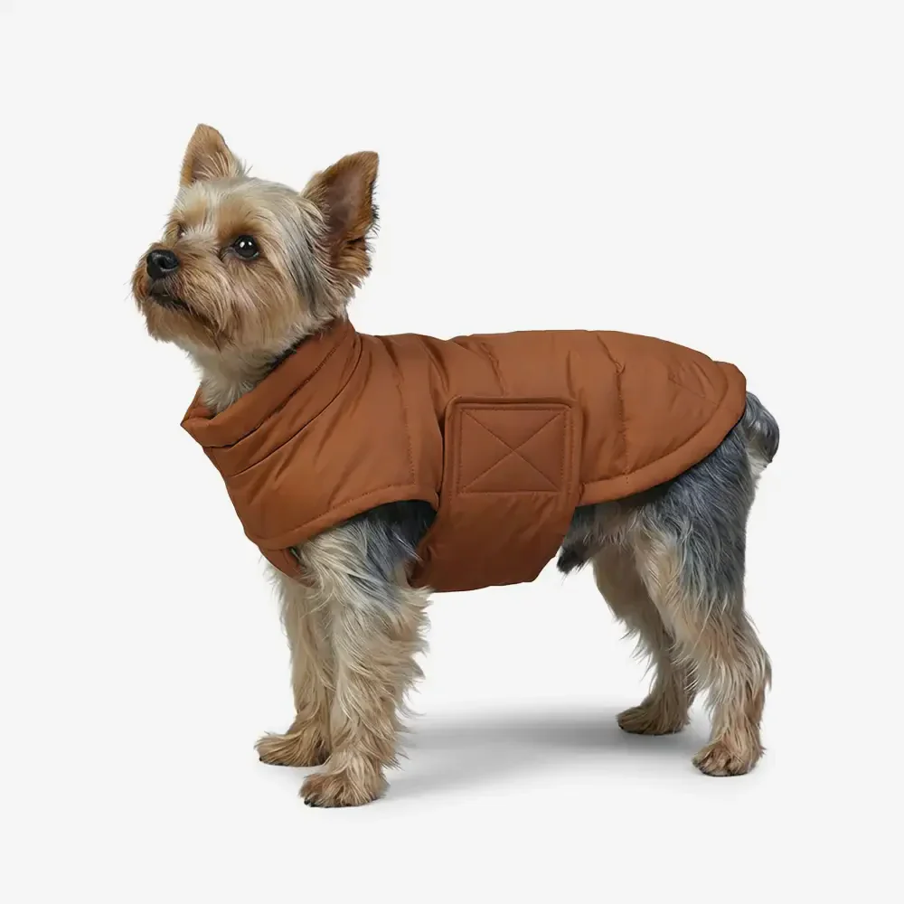 Duck Down Filled Winter Dog Vest Lightweight Warm Dog Coat with Leash Ring - Image 5