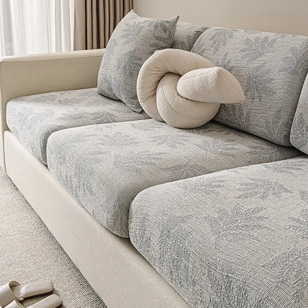 Elastic Chenille All-Season Anti-Scratch Full-Coverage Couch Cover - Image 12