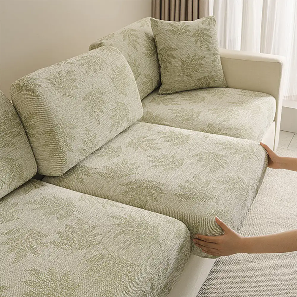 Elastic Chenille All-Season Anti-Scratch Full-Coverage Couch Cover - Image 13