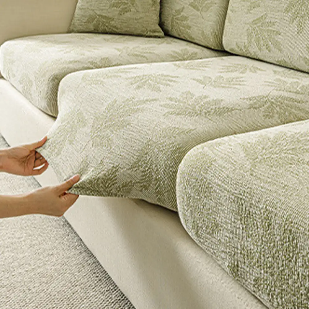 Elastic Chenille All-Season Anti-Scratch Full-Coverage Couch Cover - Image 4