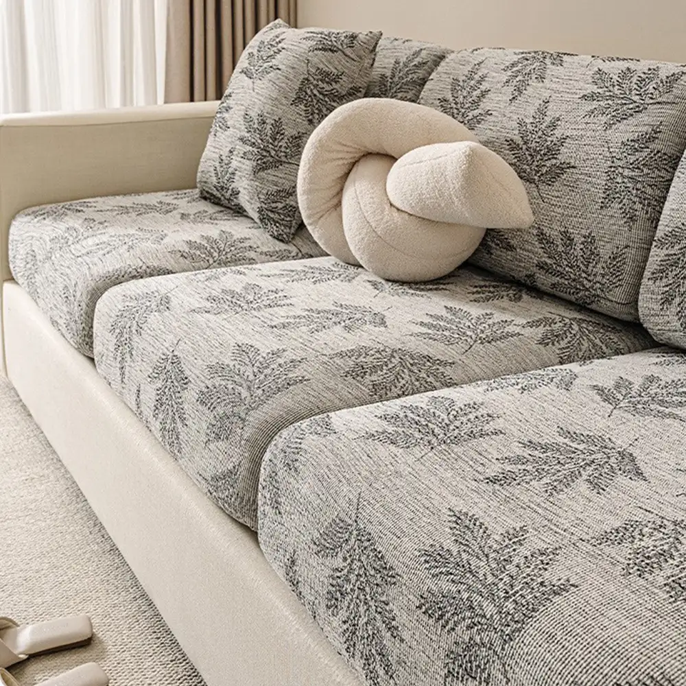 Elastic Chenille All-Season Anti-Scratch Full-Coverage Couch Cover - Image 5