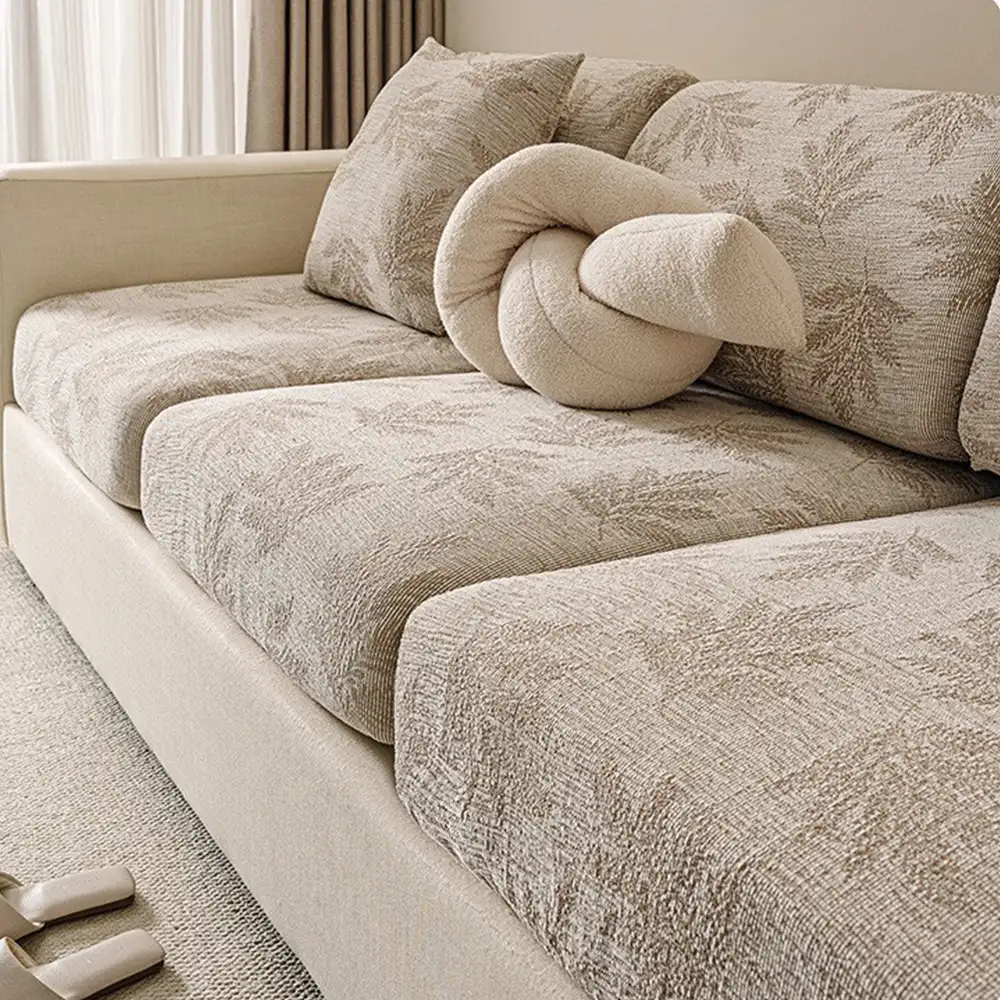 Elastic Chenille All-Season Anti-Scratch Full-Coverage Couch Cover - Image 9